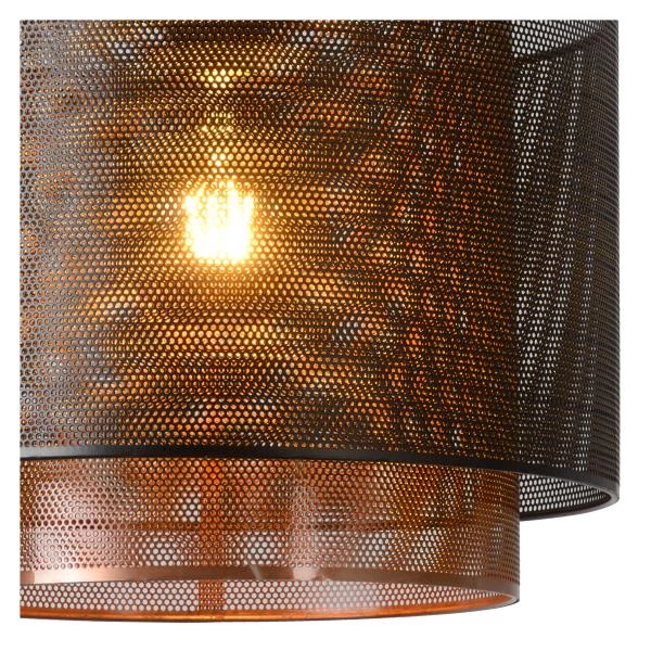 Lucide ORRIN - Hanglamp - Ø 25 cm - 3xE27 - Zwart - detail 1